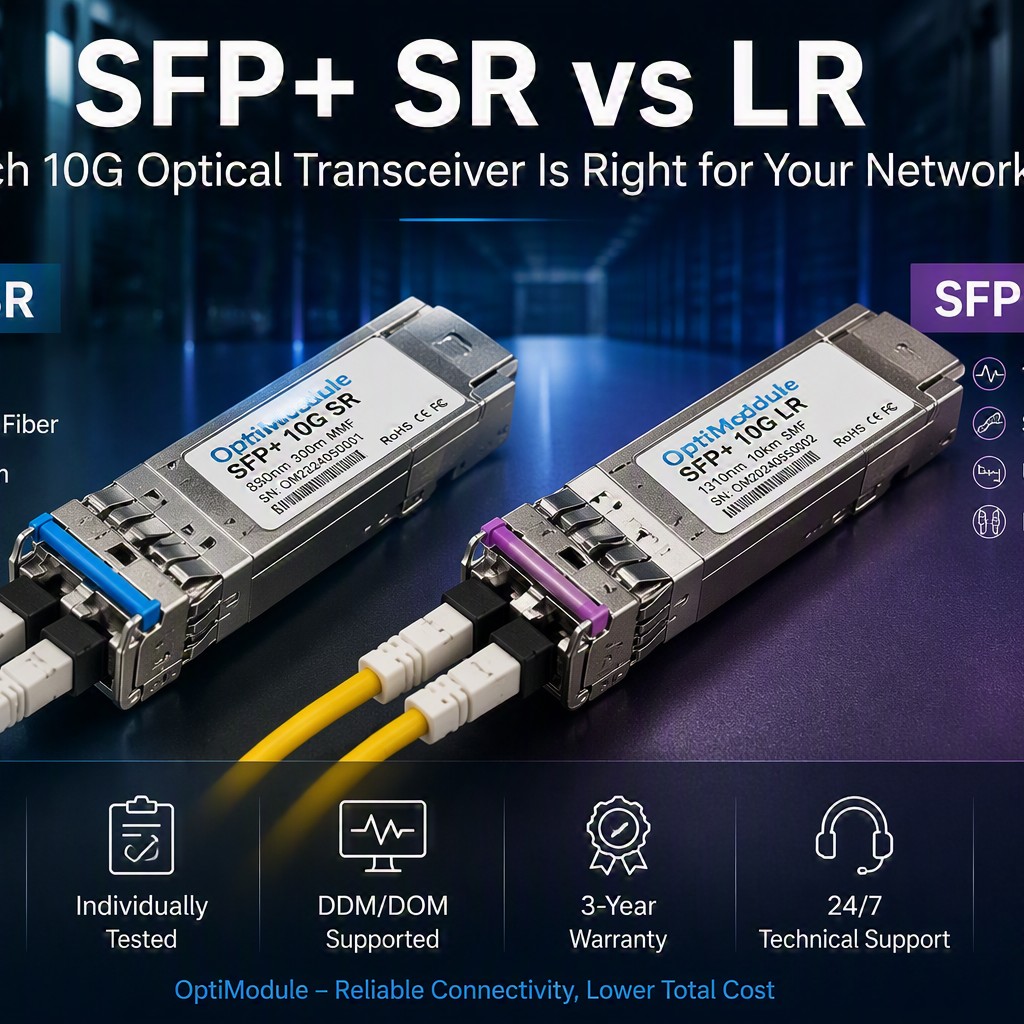 SFP+ SR vs LR: Which 10G Optical Transceiver Is Right for Your Network?